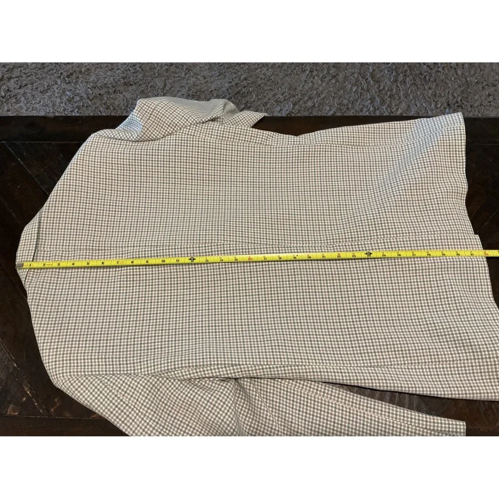 Vintage Haggar Magic Stretch Washable Sport‎ Coat Blazer Tan Grey Check Mens 44L